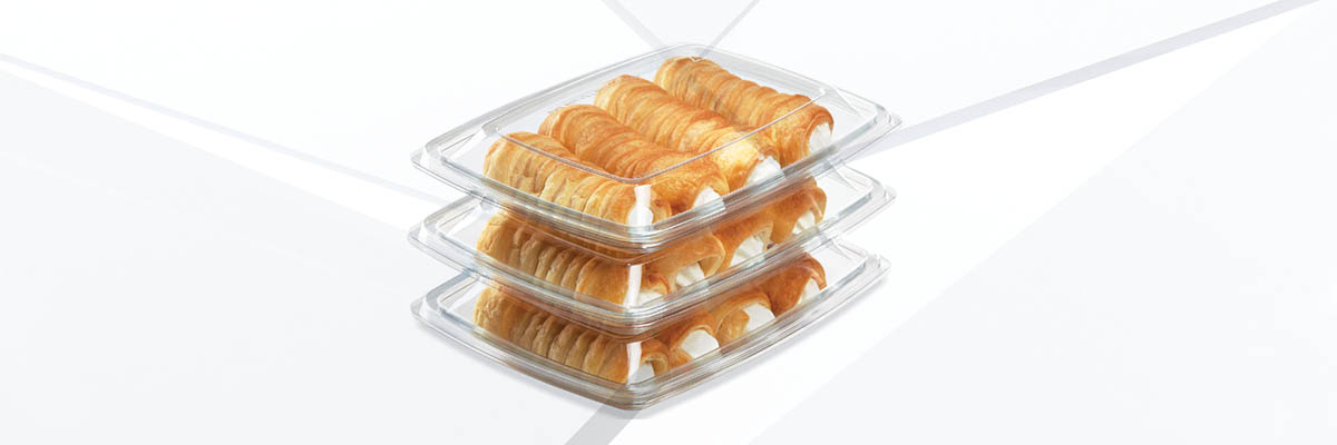 Set 3 Vassoi Elasticizzati Per Alimenti Freschi - Contenitori Sottovuoto Con Pellicola Sostituibile, Impilabili, Per Frigorifero